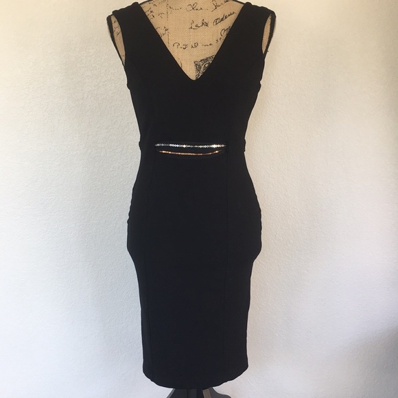 Hottie World Black mini dress size Medium - Picture 2 of 8